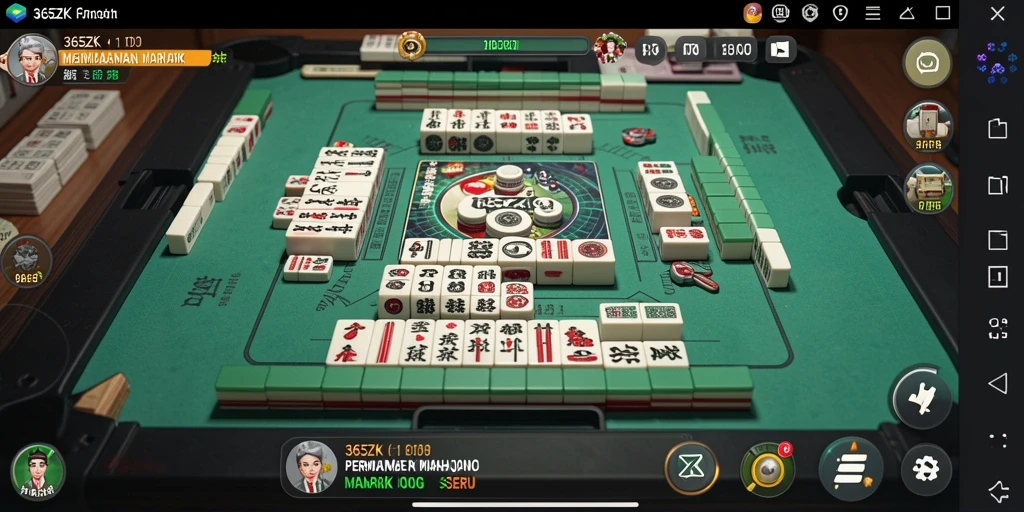 Tampilan gameplay Mahjong yang menarik di 365ZK.