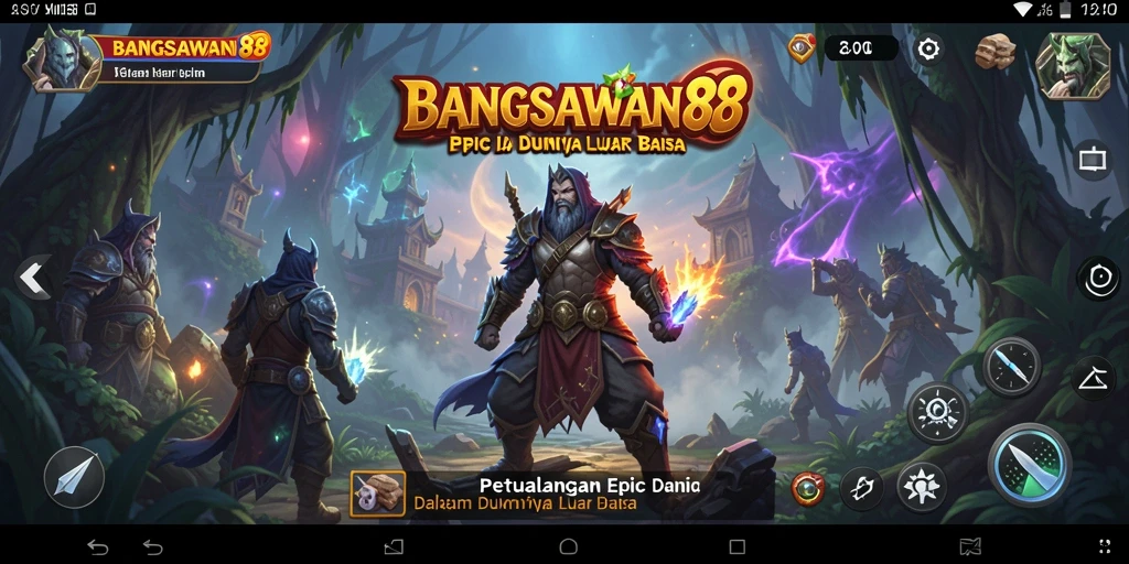 Tampilan gameplay seru dari BANGSAWAN88 saat menjelajahi dunia petualangan.