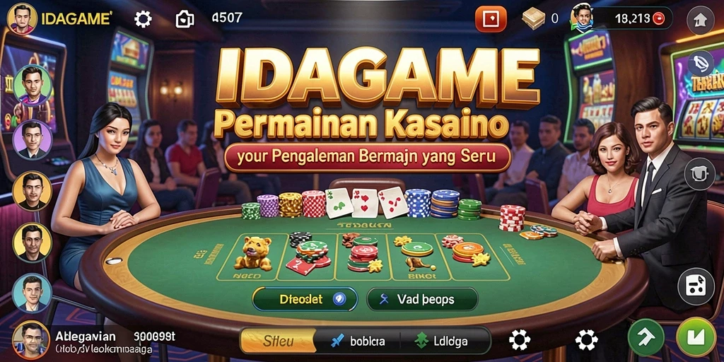Tampilan menarik dari gameplay IDAGAME yang memikat para pemain kasino.