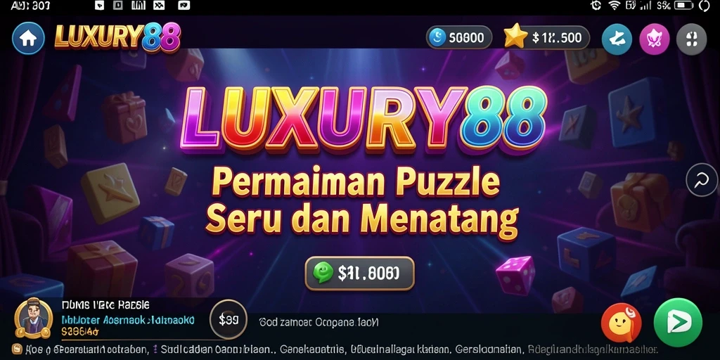 Tampilan gameplay LUXURY88 yang menarik dan penuh warna.