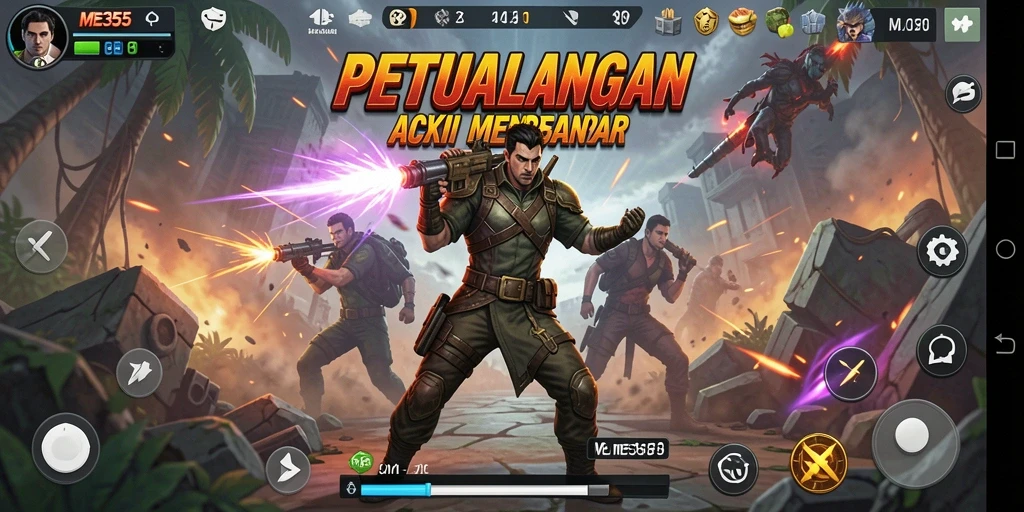 Tangkapan layar ME355 menampilkan aksi mendebarkan dalam gameplay.