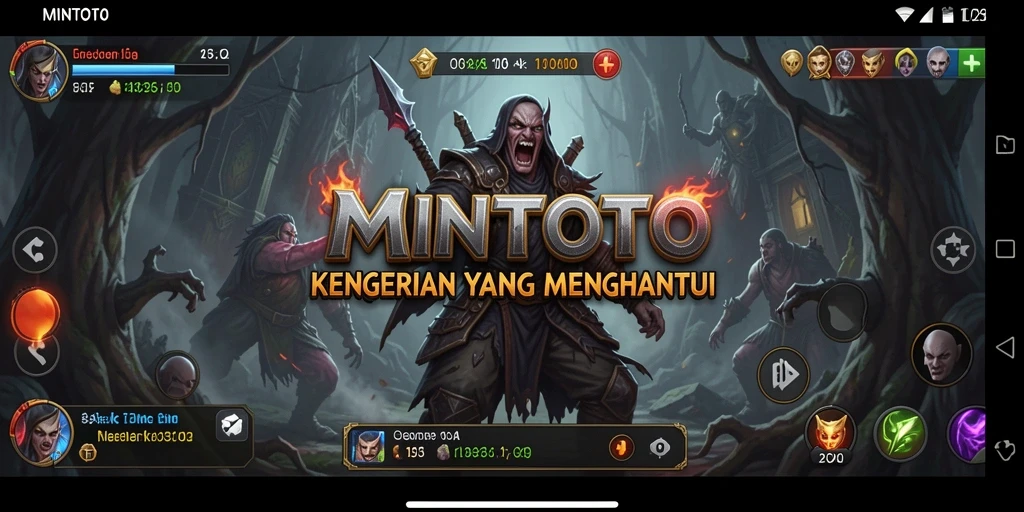 Tangkapan layar permainan MINTOTO menampilkan suasana kegelapan dan ketegangan.