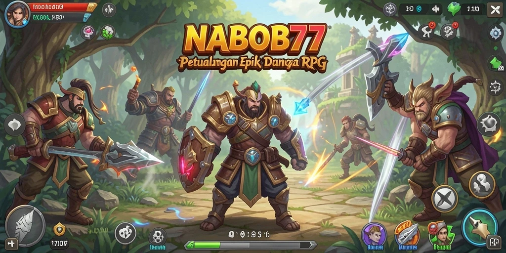 Tangkapan layar NABOB77 menampilkan aksi pertarungan yang mendebarkan di dunia RPG.
