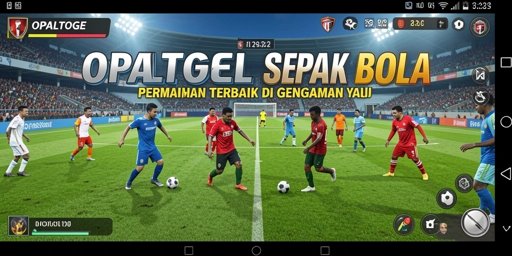 Tangkapan layar OPALTOGEL menampilkan aksi menegangkan di lapangan sepak bola.