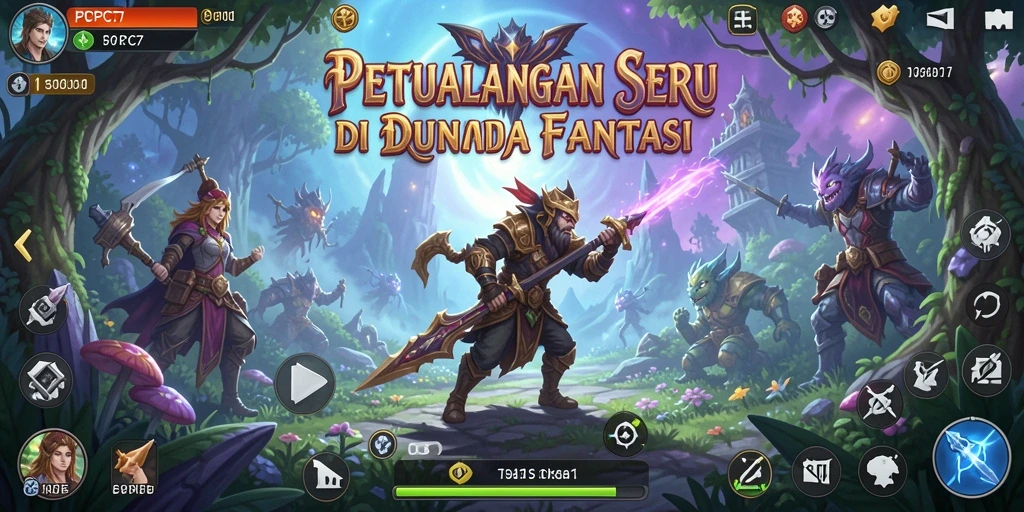 Tampilan gameplay petualangan yang menakjubkan di PCPC7.