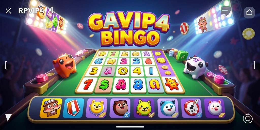Screenshot gameplay Bingo RPVIP4 yang menarik.