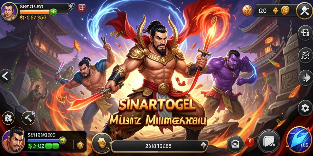 Gameplay SINARTOGEL yang intens dan penuh aksi dalam pertarungan.