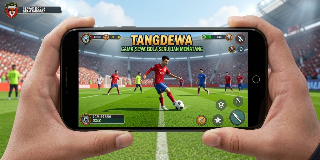 TANGANDEWA menampilkan gameplay sepak bola yang menarik dan realistis.