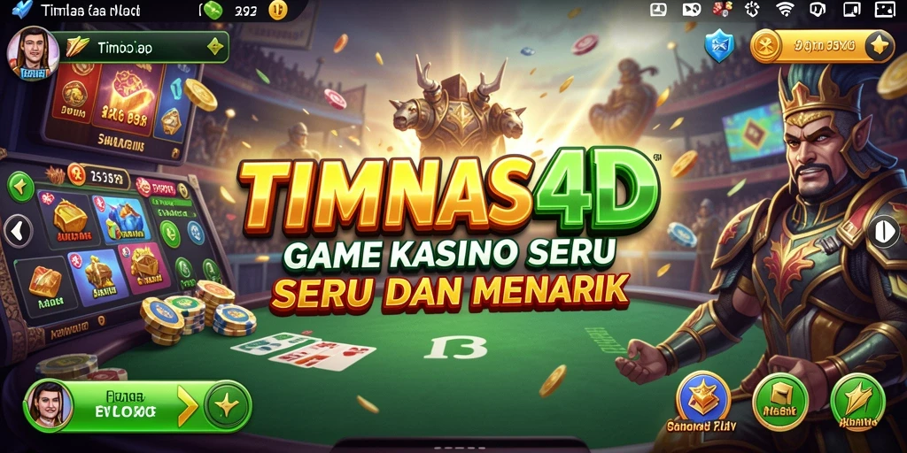 Screenshot utama TIMNAS4D menampilkan gameplay Kasino yang seru dan interaktif.
