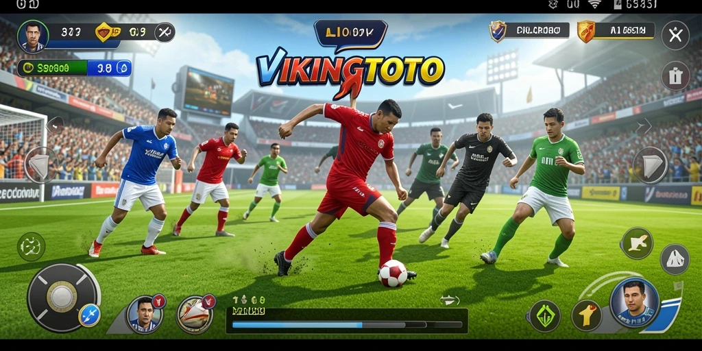 Screenshot gameplay VIKINGTOTO menampilkan aksi olahraga yang mendebarkan.