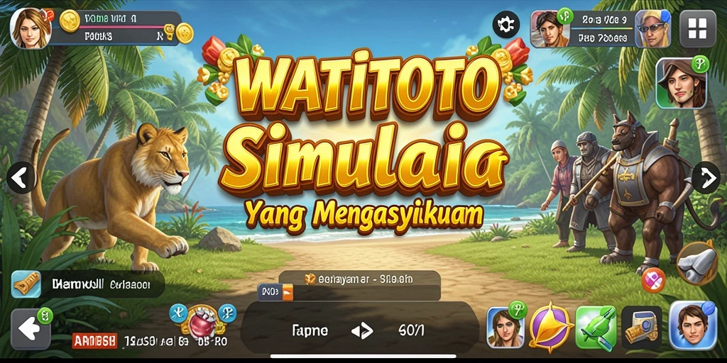 Tampilan gameplay WATITOTO yang menarik dan interaksi mendalam.